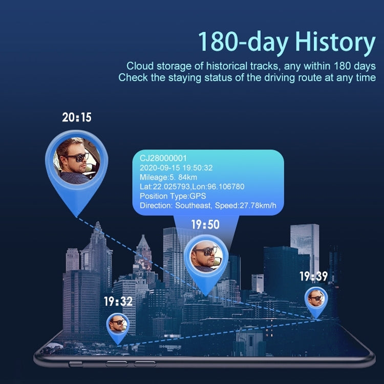 CJ280 GPS Locator Wireless Strong Magnetic Positioning Tracker, Specification: 3G 20000mAh - Car Tracker by PMC TechLife | Online Shopping South Africa | PMC TechLife | Buy Now Pay Later Mobicred