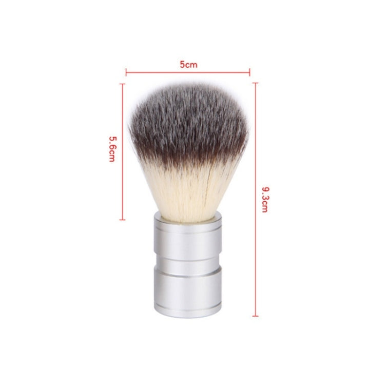 Stainless Steel Animal Hair Beard Brush Manual Stirring And Foaming Shaving Tool, Specification: Single Brush - free shipping - PMC TechLife - Order now!