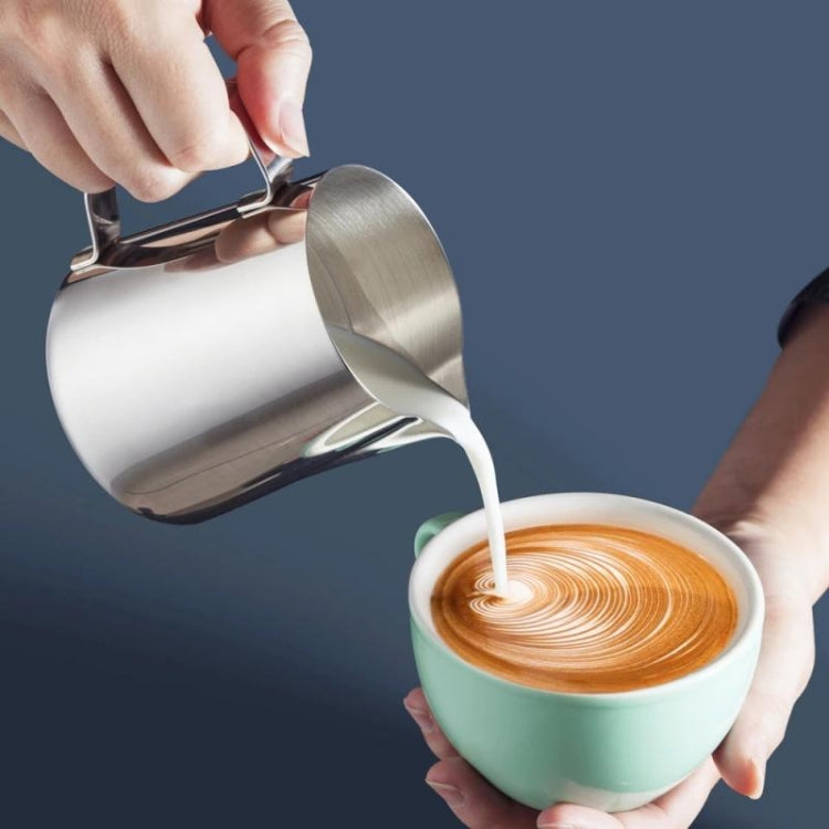 350ml Inner Scale Pull Flower Cup Stainless Steel Milk Foam Cup Coffee Utensils - free shipping - PMC TechLife - Order now!