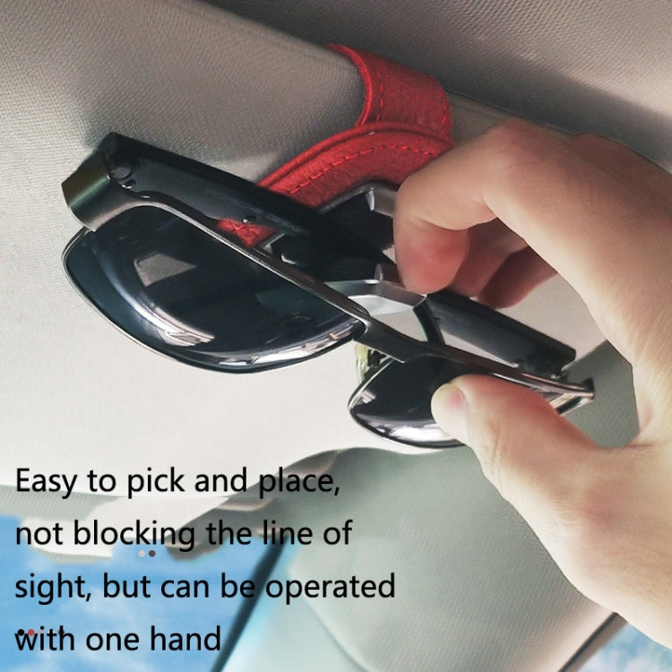 529 Car Sun Visor Glasses Clip Sunglasses Holder(Black) - Sunglasses & Glasses Clips by PMC TechLife | Online Shopping South Africa | PMC TechLife | Buy Now Pay Later Mobicred