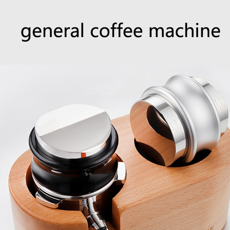 ENB-11 51mm Stainless Steel Coffee Cloth Powder Dispenser Coffee Machine Handle Universal, Colour: One Word Double Head Bright Black - free shipping - PMC TechLife - Order now!