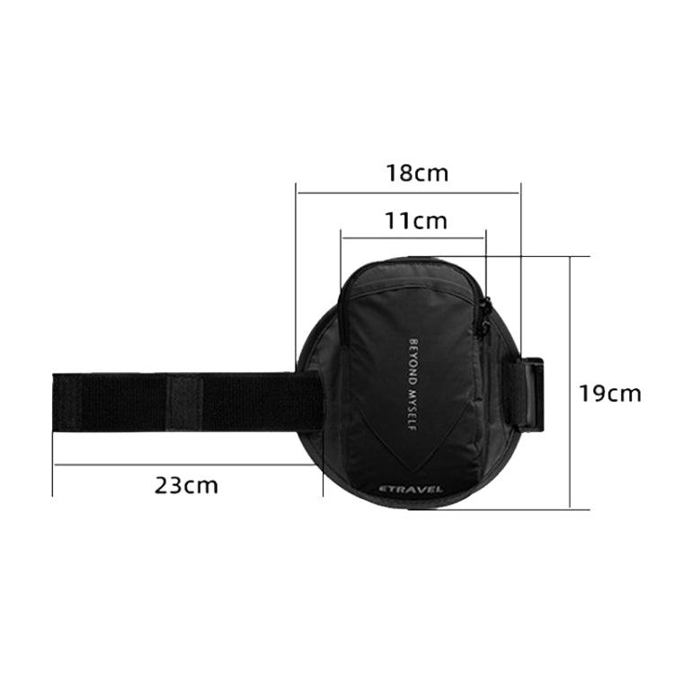 ETRAVEL SBB03 Outdoor Running Mobile Phone Wrist Arm Bag(Reflective Black) - free shipping - PMC TechLife - Order now!
