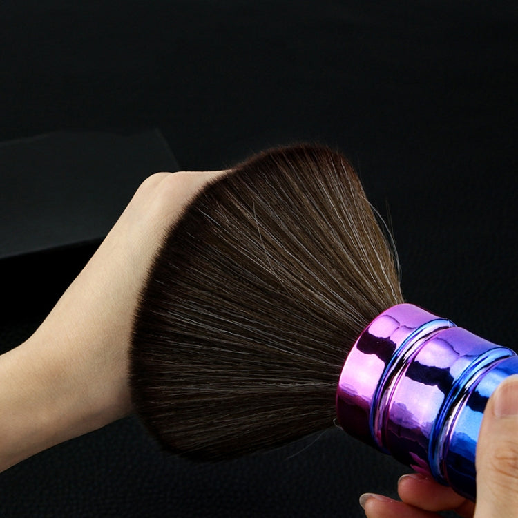 Electroplating Broken Hair Brush Haircut Neck Cleaning Brush(Two-section Purple) - free shipping - PMC TechLife - Order now!
