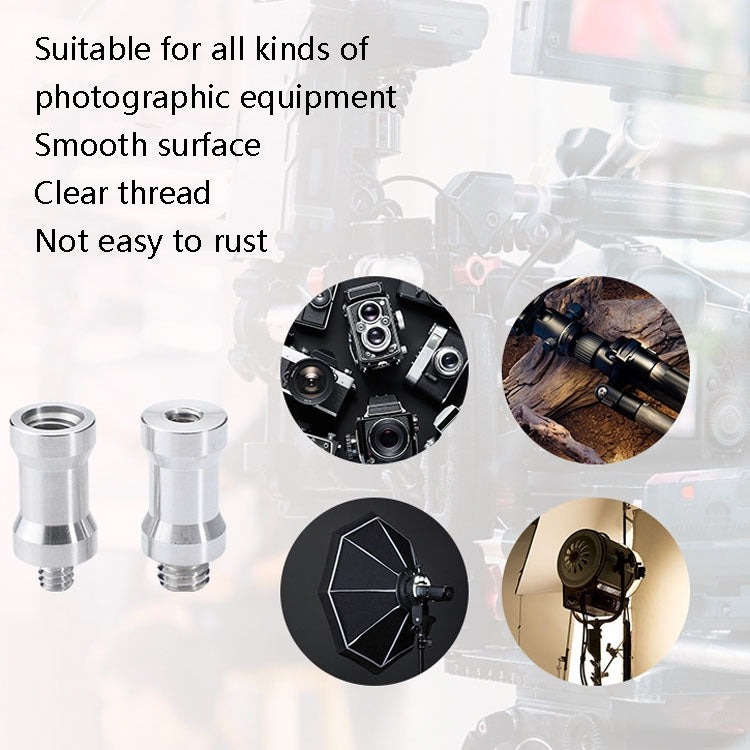 10 PCS Screw Adapter 1/4 Male to 3/8 Male Screw - free shipping - PMC TechLife - Order now!