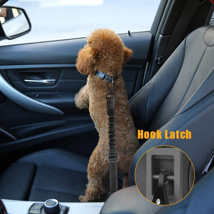 Medium Large Dog Pet Safety Rope Pet Car Seat Belt(Black) - Leashes & Chest Strap by PMC TechLife | Online Shopping South Africa | PMC TechLife