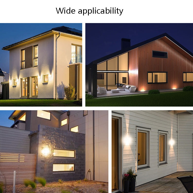 10 LEDs Garden Aluminum Double Head Wall Light(White Light) - Wall Lamps by PMc TechLife | Online Shopping South Africa | PMc TechLife | Buy Now Pay Later Mobicred