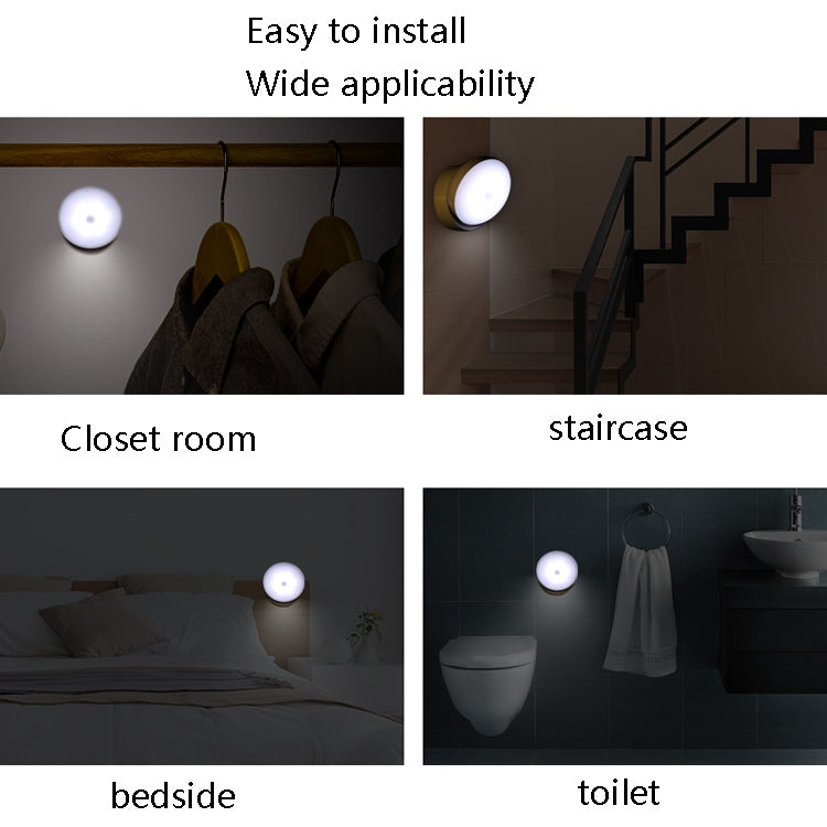 DMK-6PL Kitchen Cabinet Body Infrared Sensing Lamp, Style: Rotate Charging(White Light) - Sensor LED Lights by PMC TechLife | Online Shopping South Africa | PMC TechLife | Buy Now Pay Later Mobicred
