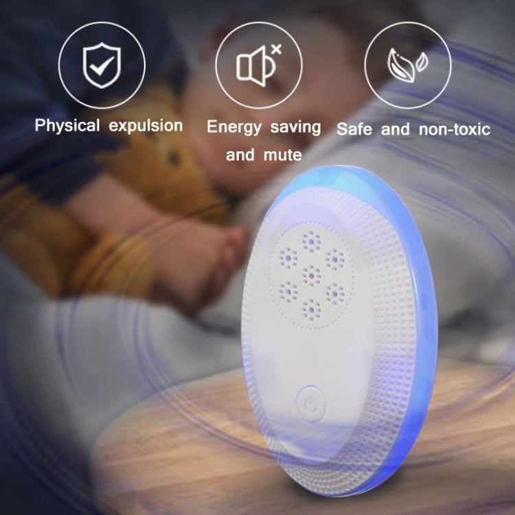 Ultrasonic Mosquito Rat Repellent Night Light, Specification: EU Plug(Gemstone Blue) - free shipping - PMC TechLife - Order now!