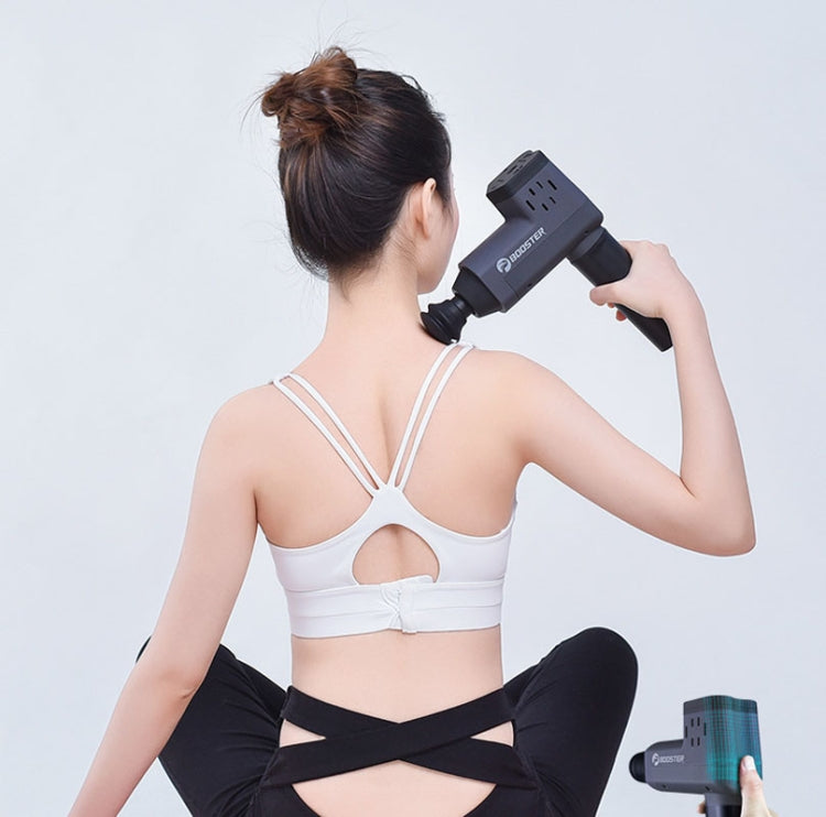 Booster T Deep Muscle Relaxation Massage Gun,EU Plug 2000mAh With 6 Massage Head(Gray) - free shipping - PMC TechLife - Order now!