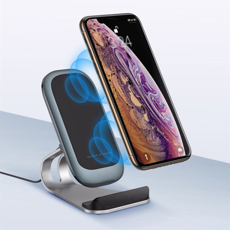 Z01 15W Multifunctional Desktop Wireless Charger with Stand Function, Spec: MCU (Black) - free shipping - PMC Jewellery - Order now!