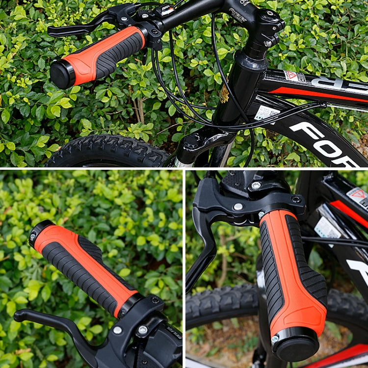 1 Pair Bicycle MTB Bike Handlebar Grips Rubber Anti-Slip Racing Bike Grip(Black) - Bicycle Grips by PMC TechLife | Online Shopping South Africa | PMC TechLife | Buy Now Pay Later Mobicred
