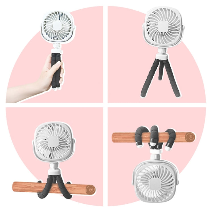 Octopus Stroller Deformation Fan Desktop Portable Handheld USB Small Fan, Colour: 1200mAh Pink - Electric Fans by PMC TechLife | Online Shopping South Africa | PMC TechLife | Buy Now Pay Later Mobicred