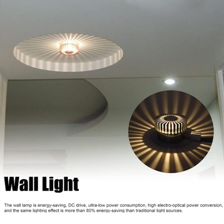 LED Aluminum Aisle Light Sunflower Corridor Lamp Decorative Light, Power source: Visible Installation 1W(White) - Novelty Lighting by PMC TechLife | Online Shopping South Africa | PMC TechLife | Buy Now Pay Later Mobicred