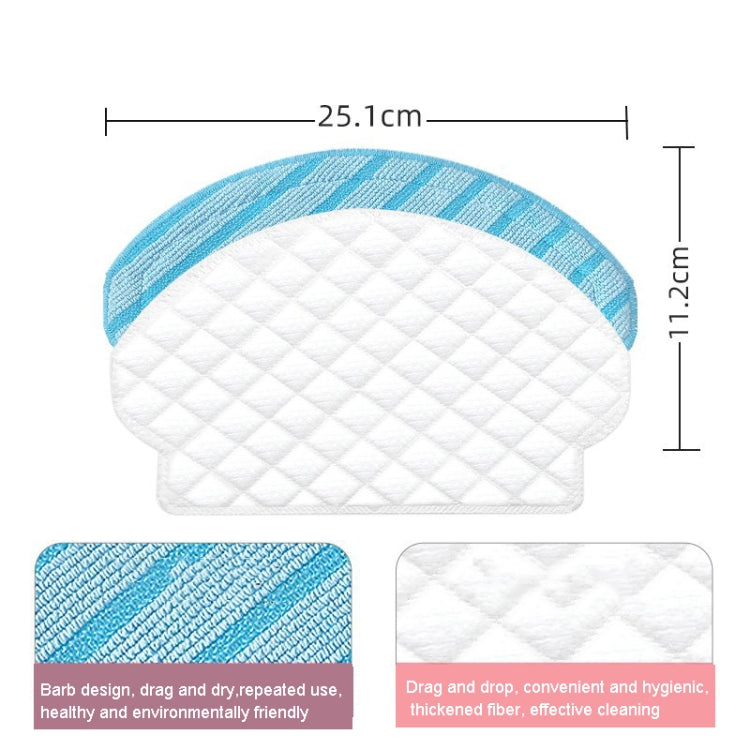 2pcs Washing Rag For ECOVACS OZMO 950 920 T5 DX55 DJ65 Vacuum Cleaner Accessories - For ECOVACS Accessories by PMc TechLife | Online Shopping South Africa | PMc TechLife | Buy Now Pay Later Mobicred