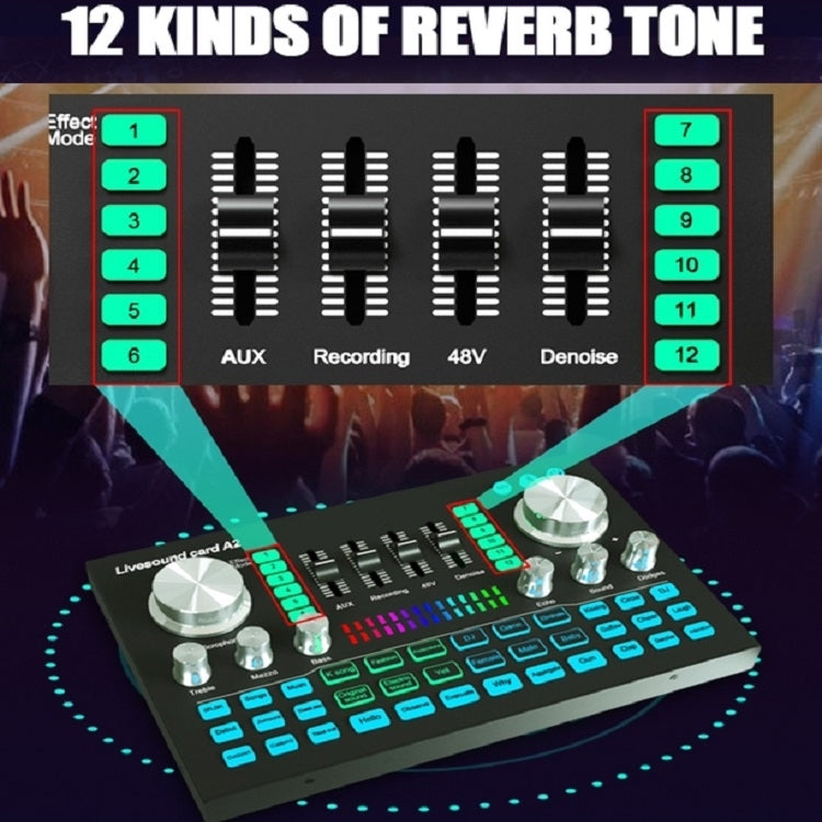A2 Sound Card Mobile Computer Universal Live K Song Recording Equipment - Live Sound Effects Processors by PMC TechLife | Online Shopping South Africa | PMC TechLife | Buy Now Pay Later Mobicred