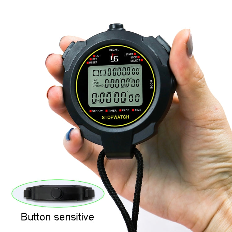 YS Stopwatch Timer Training Fitness Competition Stopwatch, Style: YS-760 60 Memories(Black) - Pedometer by PMc TechLife | Online Shopping South Africa | PMc TechLife | Buy Now Pay Later Mobicred