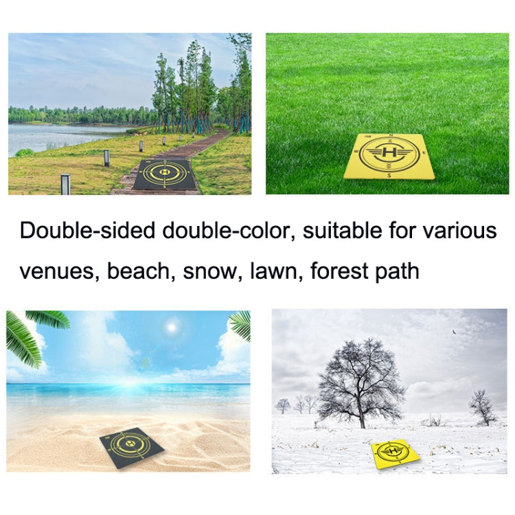 Outdoor Aerial Photography Double-sided Landing Pad For DJI Mavic 3 / Air 2 / Air 2S(Yellow + Black) - Parking Apron by PMC TechLife | Online Shopping South Africa | PMC TechLife