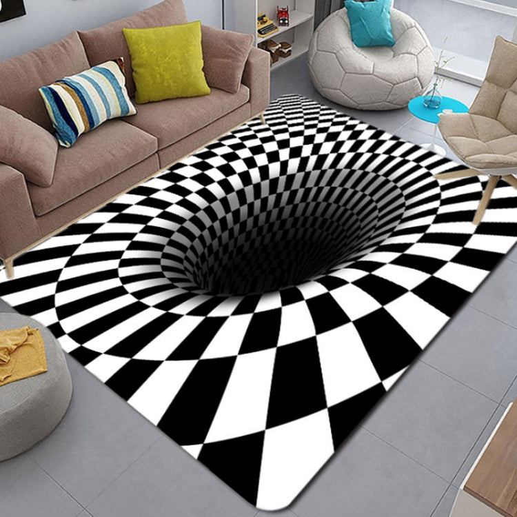 3D Geometric Stereo Trap Vision Living Room Bedroom Carpet, Size: 40x60cm(Rectangular Vision G) - Mats by PMC TechLife | Online Shopping South Africa | PMC TechLife