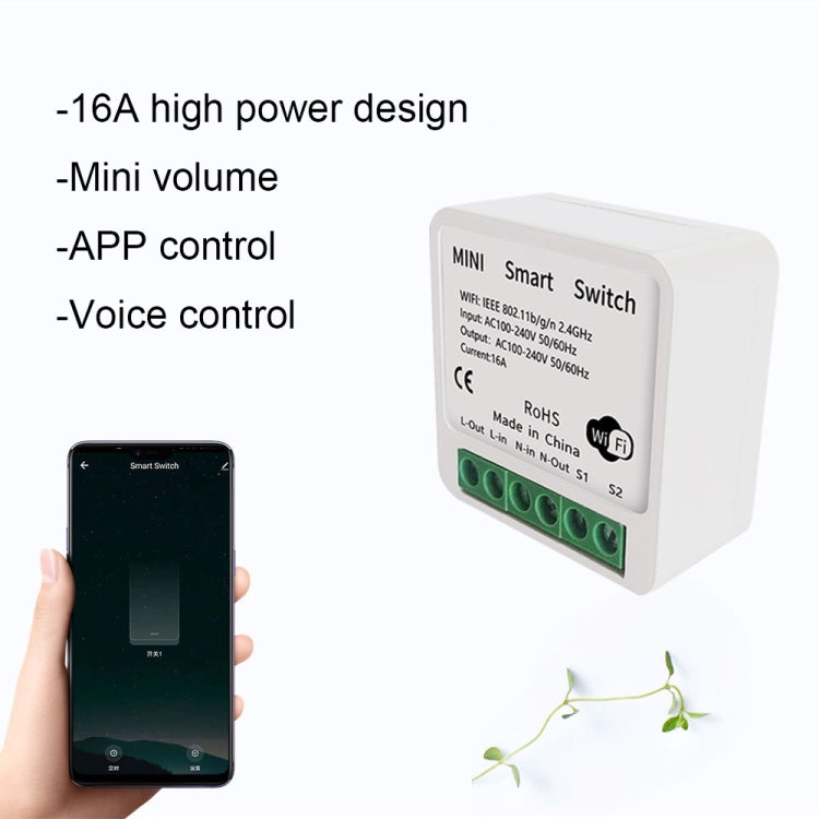 003 WiFi App Remote Voice Control Smart Switch(WiFi+Bluetooth Dual-mode 16A) - Smart Switch by PMC TechLife | Online Shopping South Africa | PMC TechLife | Buy Now Pay Later Mobicred