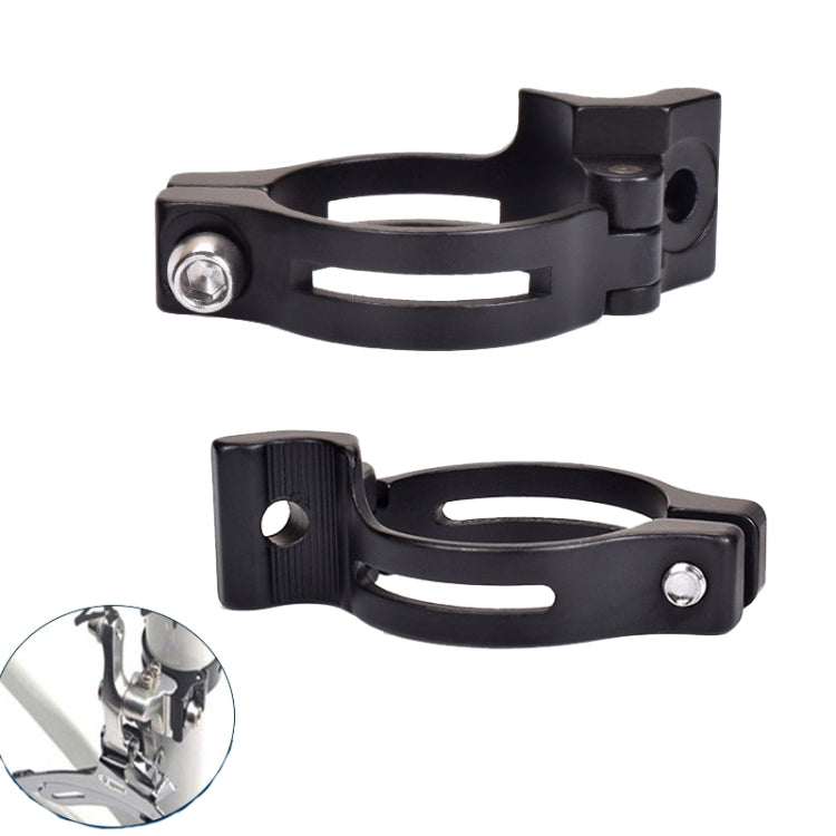 FMFXTR Bike Front Derailleur Clamp Straight Lock Turn to Clamp Converting Seat(Black 34.9mm) - free shipping - PMC TechLife - Order now!