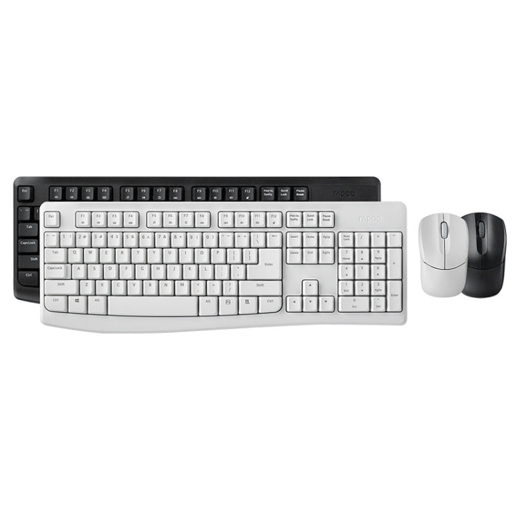 Rapoo X1800PRO 104 Keys Waterproof Multimedia Wireless Keyboard Mouse Set(Black) - free shipping - PMC Jewellery - Order now!
