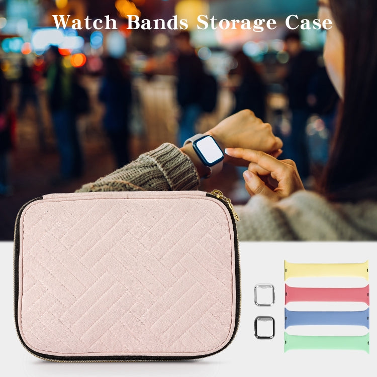 Velvet Watch Strap Watch Accessories Storage Bag, Specification: Blue L - free shipping - PMc TechLife - Order now!