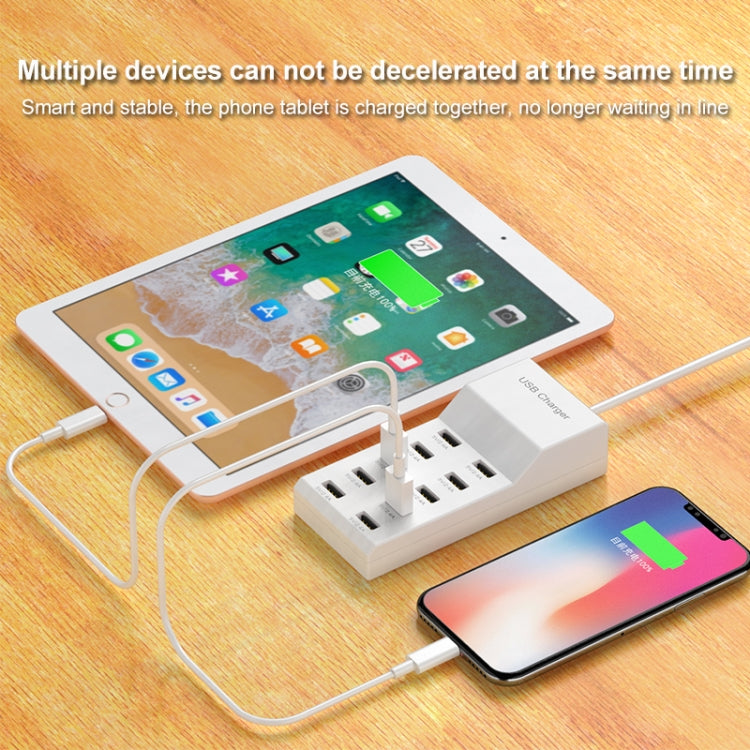 USB Multi-port Charger Mobile Phone Fast Charging Universal Fast Adapter 10 Interface EU Plug - free shipping - PMC Jewellery - Order now!