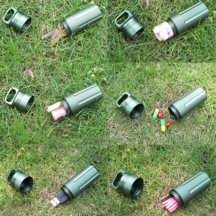 Aluminum Alloy Full Seal EDC Waterproof Can Outdoor Survival Equipment(Black) - Emergency Tools by PMC TechLife | Online Shopping South Africa | PMC TechLife