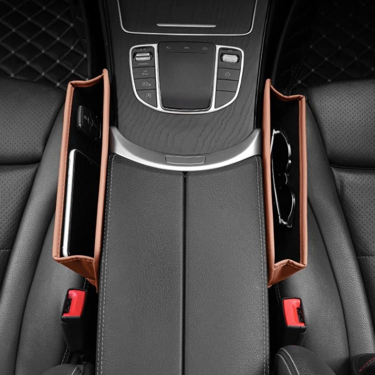 Car Seat Sewing Box Central Control Slot Storage Bag(Beige) - Stowing Tidying by PMC TechLife | Online Shopping South Africa | PMC TechLife | Buy Now Pay Later Mobicred