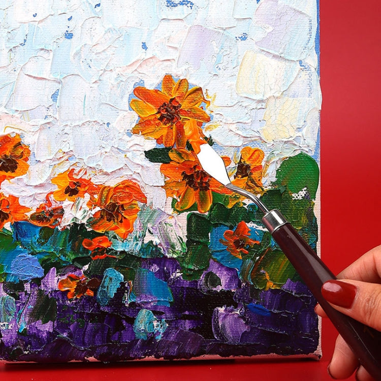 1 Sets/5PCS Plastic Handle Acrylic Painting Gouache Paint Knife - Art Supplies by PMC TechLife | Online Shopping South Africa | PMC TechLife