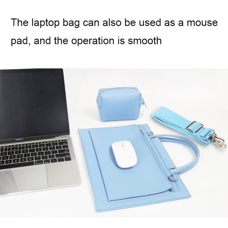 S176 Portable Waterproof Laptop Bag with Power Pack, Size: 15 inches(Light Grey) - 15 inch by PMC Jewellery | Online Shopping South Africa | PMC Jewellery | Buy Now Pay Later Mobicred