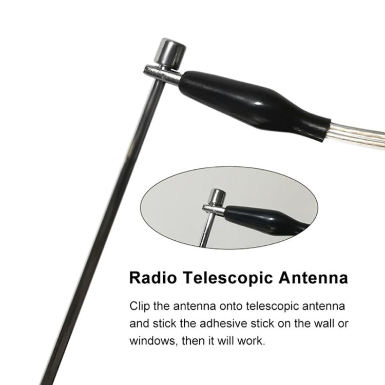 ANT-108SE Home AV Amplifier Alligator Clip Radio Boost Antenna - Aerials by PMC TechLife | Online Shopping South Africa | PMC TechLife