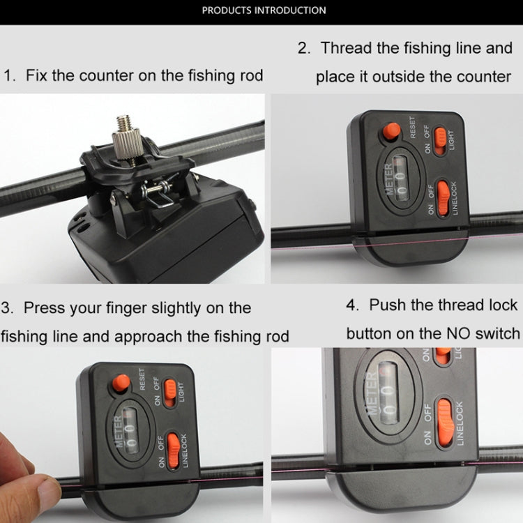 Machinery Manual Fish Line Length Counter(Black) - Others by PMC TechLife | Online Shopping South Africa | PMC TechLife | Buy Now Pay Later Mobicred