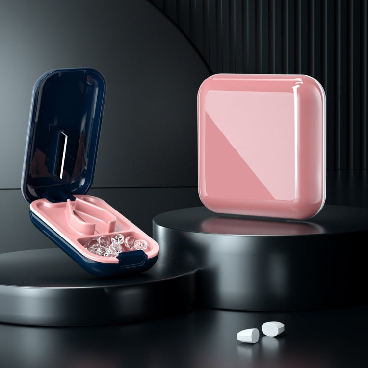 TP-009 Mini Pill Cutting Box Storage Box Dispenser(Cherry Blossom Red) - free shipping - PMC TechLife - Order now!