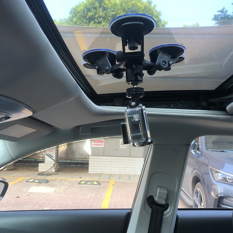 Car General Purpose Vehicle Bracket Suction Cup Fixed Glass Video Shooting Base, Shape: Suction Cup+PTZ - Holder by PMC TechLife | Online Shopping South Africa | PMC TechLife | Buy Now Pay Later Mobicred