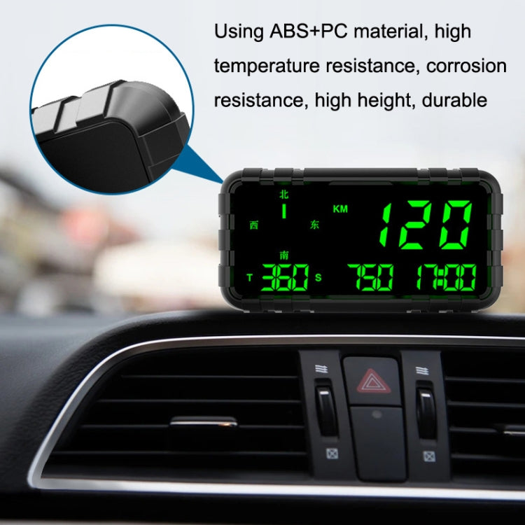 C3012 GPS Head-up Display Speed Mileage Compass Car General (Black) - Head Up Display System by PMC TechLife | Online Shopping South Africa | PMC TechLife | Buy Now Pay Later Mobicred