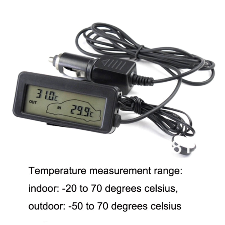 Car Inside and Outside Backlit Mini Digital Thermometer(Blue) - Clocks & Car Meters by PMC TechLife | Online Shopping South Africa | PMC TechLife | Buy Now Pay Later Mobicred