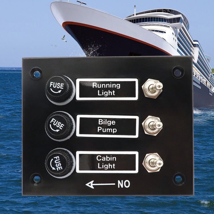 6 Groups Shake Switch AOS3045 Switch Panel Marine Retrofit Each With Independent Fuse Protection - Car Switches by PMC TechLife | Online Shopping South Africa | PMC TechLife | Buy Now Pay Later Mobicred
