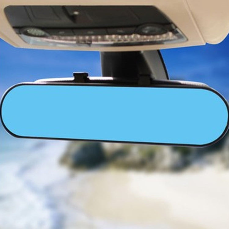 DM-055 28.8cm Car Large Field of View Anti-dazzle Blue Mirror Reversing Curved Rearview Mirror - free shipping - PMC TechLife - Order now!