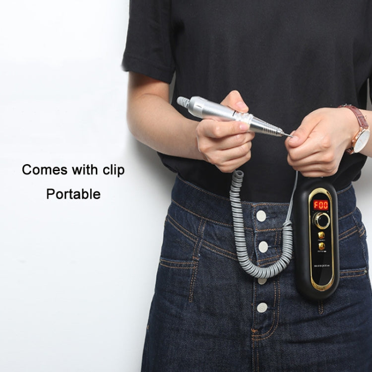 BLUEQUE Plug-in Portable Nail Art Carbon Brush Grinder, Specification: EU Plug (Gray) - Grinding Tools & Accessories by PMC TechLife | Online Shopping South Africa | PMC TechLife