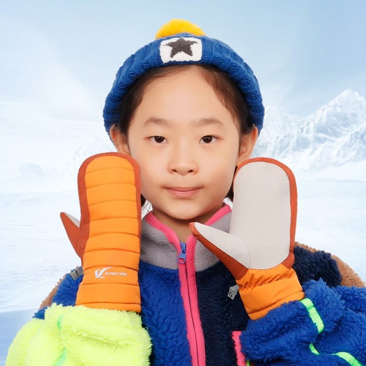 FLYING TERN 307 Outdoor Sports Fleece Waterproof Wear-resistant Children Gloves(Reflective Silver) - free shipping - PMc TechLife - Order now!
