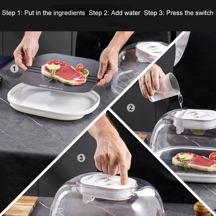 Frozen Food Quick Thaw Tray Thaw Plate(Gray) - free shipping - PMC TechLife - Order now!