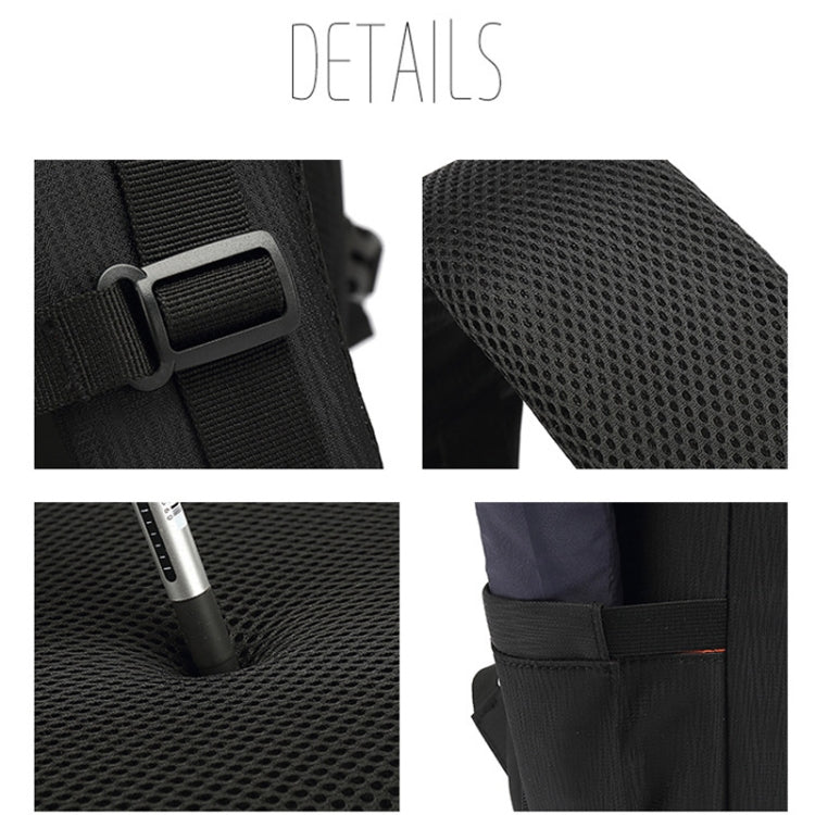 Oxford Cloth Waterproof Photography Backpack 17 Inch Laptop Backpack(Orange) - Backpack by PMC TechLife | Online Shopping South Africa | PMC TechLife | Buy Now Pay Later Mobicred