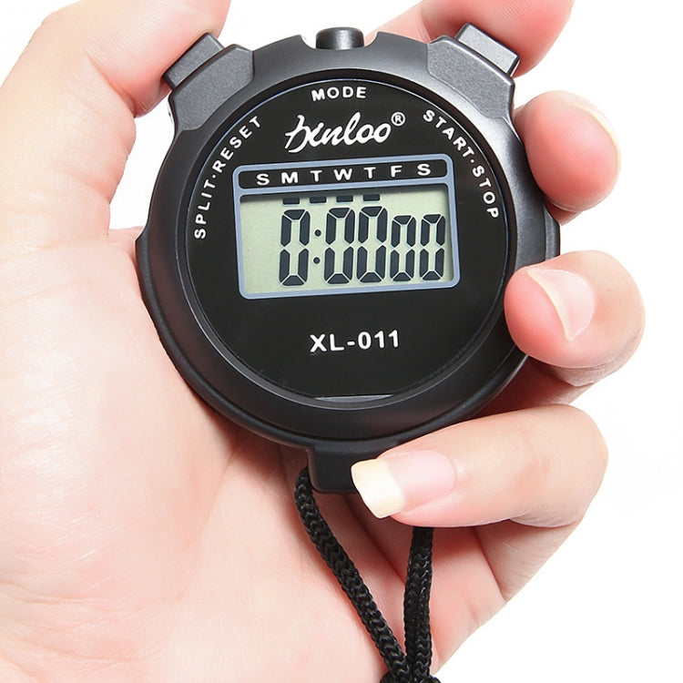 XINLOO XL-011 Display Single Memory Stopwatch Running Fitness Training Electronic Timer(Black) - Pedometer by null | Online Shopping South Africa | PMC TechLife | Buy Now Pay Later Mobicred