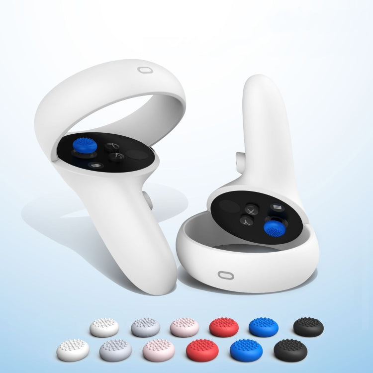 20 PCS Peripheral Button VR Handle Rocker Silicone Protective Cover, For Meta Quest 2(Black) - VR Accessories by PMC TechLife | Online Shopping South Africa | PMC TechLife | Buy Now Pay Later Mobicred