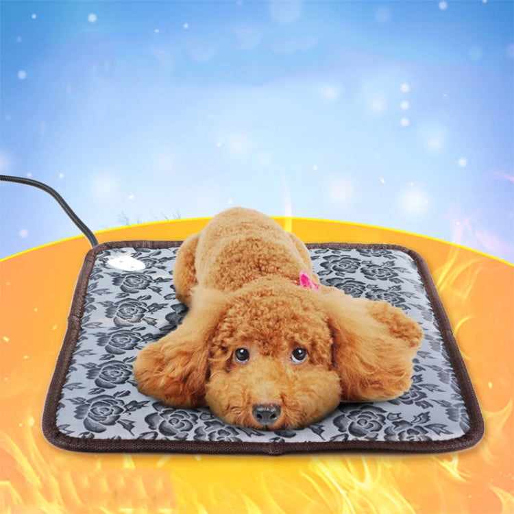 Waterproof Bite-proof Wear-resistant Adjustable Temperature Pet Electric Blanket, Specification: 45x45cm(AU Plug Flower) - Pads by PMC TechLife | Online Shopping South Africa | PMC TechLife