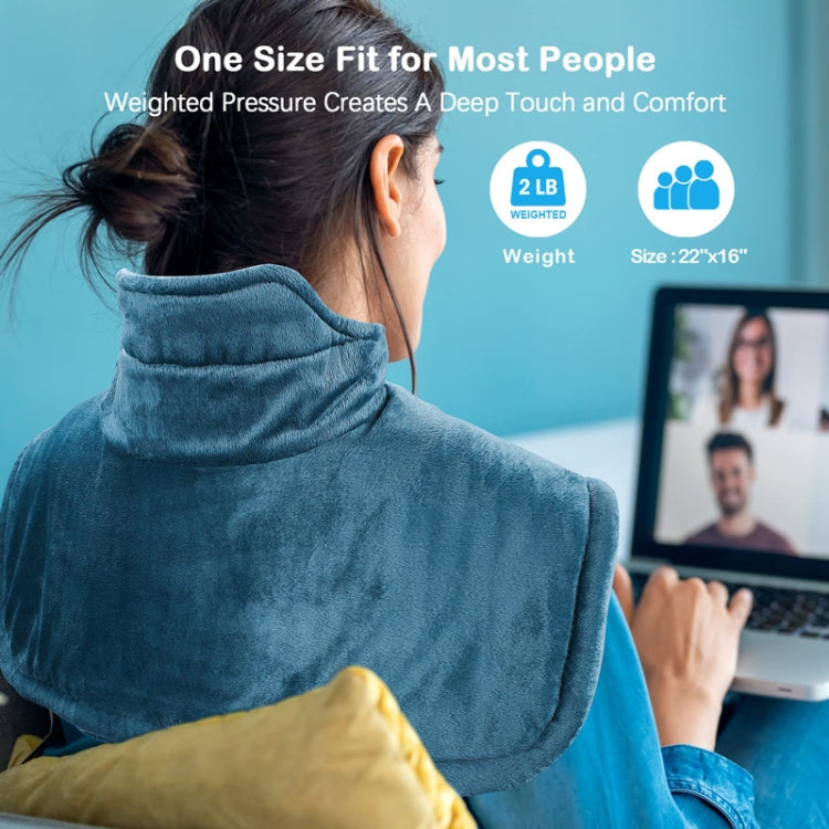 Electric Heated Thermal Shawl On The Back And The Neck UK Plug(Dark Gray) - free shipping - PMC TechLife - Order now!