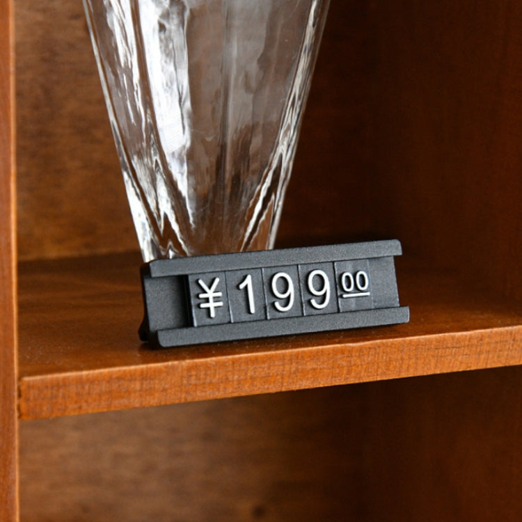 Metal Digital Grain Price Display Micro Standing Plate, Size: Single Layer(Black) - Store & Supermarket Supplies by PMC TechLife | Online Shopping South Africa | PMC TechLife