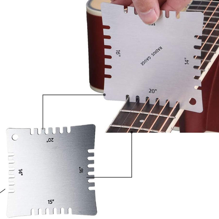4 PCS/ Set Guitar With Teeth Ruler Guitar Repair Measuring Ruler Tools - Stringed Instruments by PMC TechLife | Online Shopping South Africa | PMC TechLife