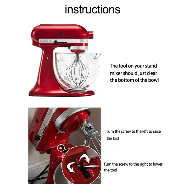 For KitchenAid Stand Mixer 6QT Whip Whisk Stainless Steel Accessories - Kitchen Machine Accessories & Parts by PMC TechLife | Online Shopping South Africa | PMC TechLife